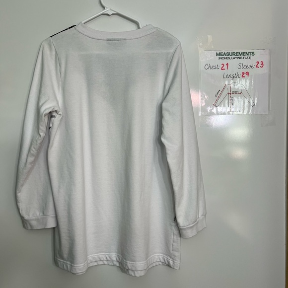 Roaman's Lightweight Knit Tunic Sweatshirt:Effortless Style and Comfort Combined - Picture 2 of 3